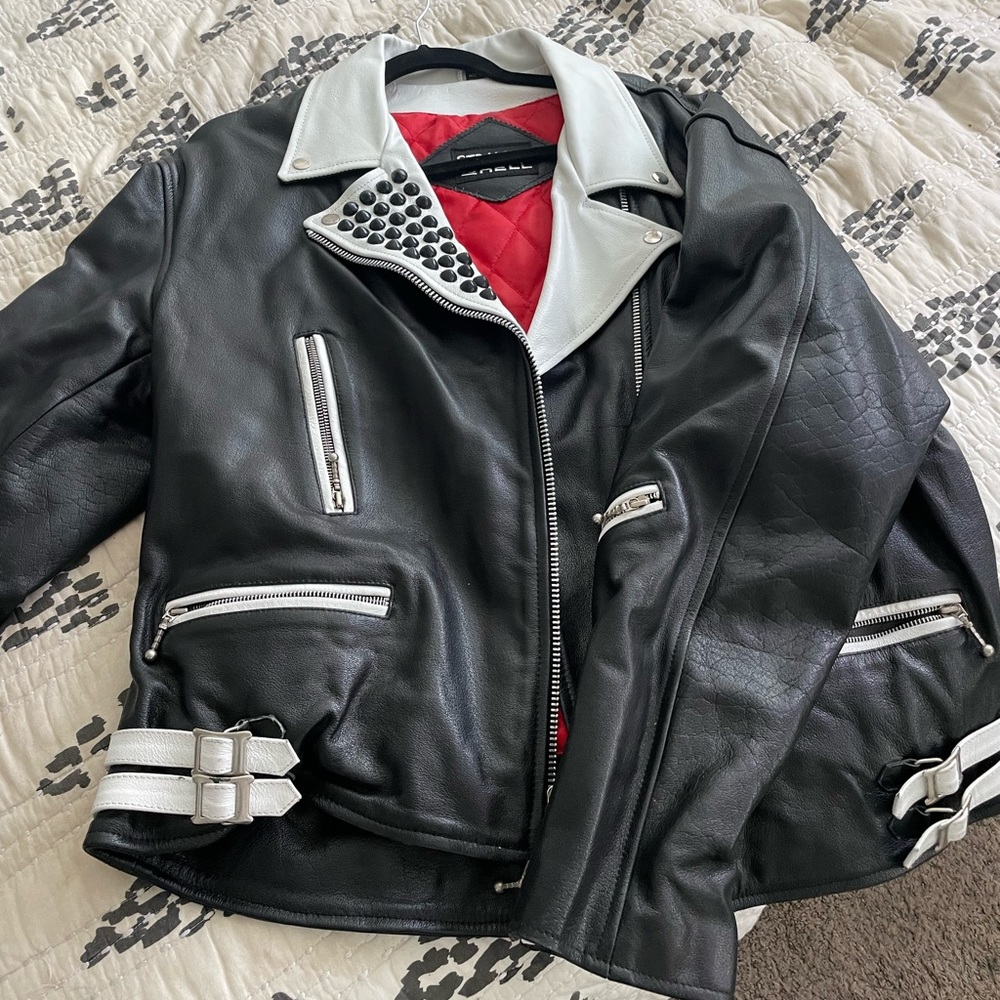 Straight To Hell Mens Leather Coat
